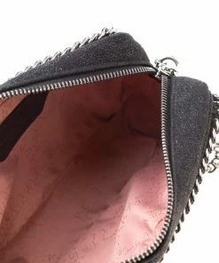 Hot Sale ✨ Stella McCartney Black Shaggy Deer Faux Leather Falabella Crossbody Bag For 👩 Women 🎁 -Stella McCartney Shop luxury women stella mccartney used handbags p198677 005