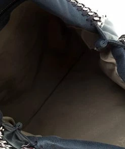 Deals 🔔 Stella McCartney Dark Green Faux Leather Small Falabella Tote For 👩 Women ✔️ -Stella McCartney Shop luxury women stella mccartney used handbags p200550 004