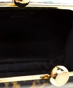 Discount 🎁 Stella McCartney Black/Brown Plexiglass Lucia Clutch For 👩 Women 🥰 -Stella McCartney Shop luxury women stella mccartney used handbags p200787 004