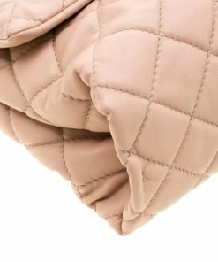 Hot Sale 🔥 Stella McCartney Beige Quilted Faux Leather Medium Beckett Chain Shoulder Bag For 👩 Women 🔥 -Stella McCartney Shop luxury women stella mccartney used handbags p204559 012