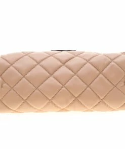 Hot Sale 🔥 Stella McCartney Beige Quilted Faux Leather Medium Beckett Chain Shoulder Bag For 👩 Women 🔥 -Stella McCartney Shop luxury women stella mccartney used handbags p204559 013