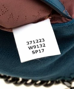 Promo 👏 Stella McCartney Blue Faux Leather Mini Falabella Tote For 👩 Women ⭐ -Stella McCartney Shop luxury women stella mccartney used handbags p209318 003