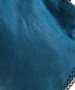 Promo 👏 Stella McCartney Blue Faux Leather Mini Falabella Tote For 👩 Women ⭐ -Stella McCartney Shop luxury women stella mccartney used handbags p209318 006