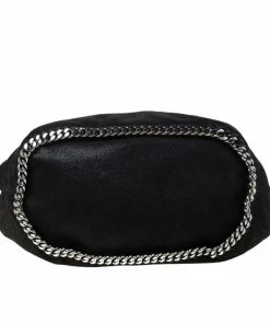 Flash Sale 🔔 Stella McCartney Black Faux Leather Bucket Bag For 👩 Women ✔️ -Stella McCartney Shop luxury women stella mccartney used handbags p216636 012