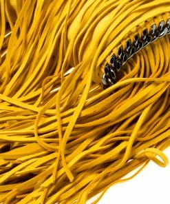 Buy 💯 Stella McCartney Yellow Faux Leather Mini Falabella Fringe Tote For 👩 Women 😍 -Stella McCartney Shop luxury women stella mccartney used handbags p217670 009