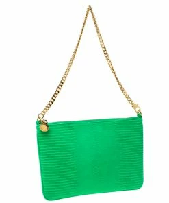 Brand new π Stella McCartney Green Faux Alligator Chain Clutch For π© Women 𧨠15 Brand new π Stella McCartney Green Faux Alligator Chain Clutch For π© Women 𧨠-Stella McCartney Shop luxury women stella mccartney used handbags p218166 007