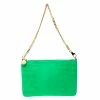 Brand new 👍 Stella McCartney Green Faux Alligator Chain Clutch For 👩 Women 🧨 -Stella McCartney Shop luxury women stella mccartney used handbags p218166 009