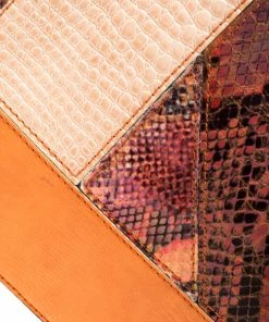 Budget ⌛ Stella McCartney Multicolor Faux Exotic Leather And Glitter Waverly Shoulder Bag For 👩 Women 🥰 -Stella McCartney Shop luxury women stella mccartney used handbags p218410 008