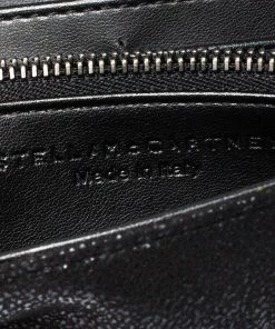 Promo 🥰 Stella McCartney Black Faux Leather Falabella Continental Wallet For 👩 Women 👏 -Stella McCartney Shop luxury women stella mccartney used handbags p221454 005