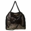 Best reviews of 🌟 Stella McCartney Metallic Black Faux Leather Falabella Crossbody Bag For 👩 Women 🎉 -Stella McCartney Shop luxury women stella mccartney used handbags p223474 011