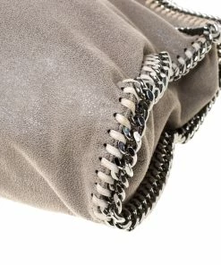 New 🎉 Stella McCartney Grey Faux Leather Falabella Chain Tote For 👩 Women 🥰 -Stella McCartney Shop luxury women stella mccartney used handbags p225224 005