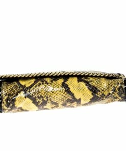 Wholesale 🎉 Stella McCartney Yellow/Black Python Faux Leather Falabella Flap Shoulder Bag For 👩 Women 🧨 -Stella McCartney Shop luxury women stella mccartney used handbags p227299 013