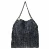 Wholesale 🔔 Stella McCartney Blue/Grey Tweed Falabella Fold Over Tote For 👩 Women ⌛ -Stella McCartney Shop luxury women stella mccartney used handbags p227332 011
