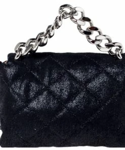 Best deal 🔔 Stella McCartney Black Faux Leather Mini Beckett Shoulder Bag For 👩 Women ❤️ -Stella McCartney Shop luxury women stella mccartney used handbags p235274 009