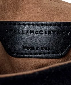 Best deal 🔔 Stella McCartney Black Faux Leather Mini Beckett Shoulder Bag For 👩 Women ❤️ -Stella McCartney Shop luxury women stella mccartney used handbags p235274 011