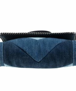 Flash Sale 🧨 Stella McCartney Blue Eco Denim Falabella Shoulder Bag For 👩 Women ⌛ -Stella McCartney Shop luxury women stella mccartney used handbags p238943 002