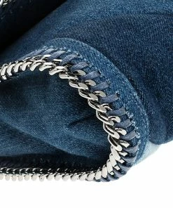 Flash Sale 🧨 Stella McCartney Blue Eco Denim Falabella Shoulder Bag For 👩 Women ⌛ -Stella McCartney Shop luxury women stella mccartney used handbags p238943 003