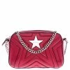 Wholesale ✔️ Stella McCartney Red Leather Stella Star Crossbody Bag For 👩 Women 👏