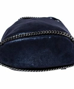 Buy 😀 Stella McCartney Midnight Blue Faux Leather Falabella 🎒 Backpack For 👩 Women ✨ -Stella McCartney Shop luxury women stella mccartney used handbags p243361 001