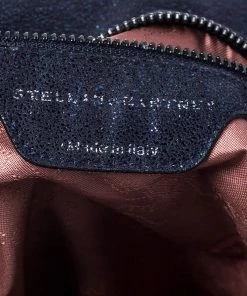 Buy 😀 Stella McCartney Midnight Blue Faux Leather Falabella 🎒 Backpack For 👩 Women ✨ -Stella McCartney Shop luxury women stella mccartney used handbags p243361 011