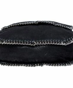 Outlet 🔥 Stella McCartney Black Faux Leather Falabella Shaggy Deer Shoulder Bag For 👩 Women 😉 -Stella McCartney Shop luxury women stella mccartney used handbags p245574 011