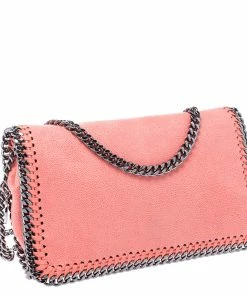 Brand new 👏 Stella McCartney Coral Faux Leather Falabella Flap Shoulder Bag For 👩 Women 🧨 -Stella McCartney Shop luxury women stella mccartney used handbags p246629 008