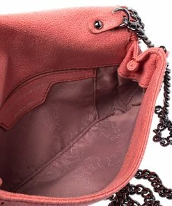 Brand new 👏 Stella McCartney Coral Faux Leather Falabella Flap Shoulder Bag For 👩 Women 🧨 -Stella McCartney Shop luxury women stella mccartney used handbags p246629 009