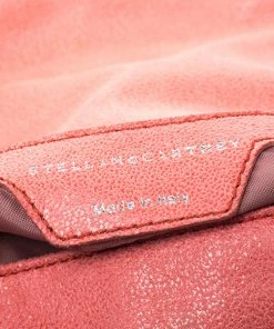 Brand new 👏 Stella McCartney Coral Faux Leather Falabella Flap Shoulder Bag For 👩 Women 🧨 -Stella McCartney Shop luxury women stella mccartney used handbags p246629 011