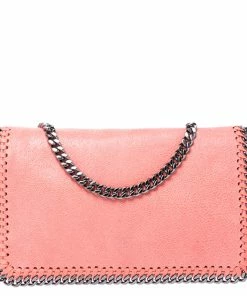 Brand new 👏 Stella McCartney Coral Faux Leather Falabella Flap Shoulder Bag For 👩 Women 🧨