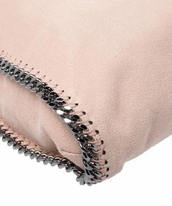 Hot Sale 😍 Stella McCartney Peach Faux Leather Small Falabella Tote For 👩 Women 🛒 -Stella McCartney Shop luxury women stella mccartney used handbags p247867 002
