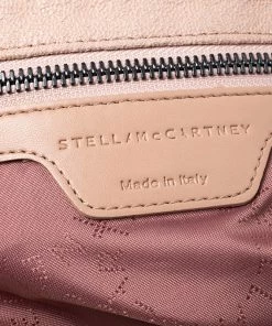 Hot Sale 😍 Stella McCartney Peach Faux Leather Small Falabella Tote For 👩 Women 🛒 -Stella McCartney Shop luxury women stella mccartney used handbags p247867 009