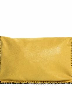 Buy ⌛ Stella McCartney Yellow Faux Leather Falabella Flap Clutch For 👩 Women 👏 -Stella McCartney Shop luxury women stella mccartney used handbags p250316 002