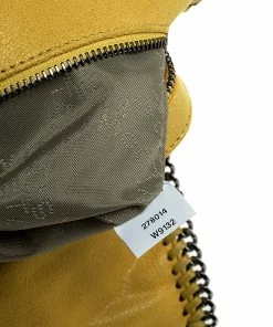 Buy ⌛ Stella McCartney Yellow Faux Leather Falabella Flap Clutch For 👩 Women 👏 -Stella McCartney Shop luxury women stella mccartney used handbags p250316 009