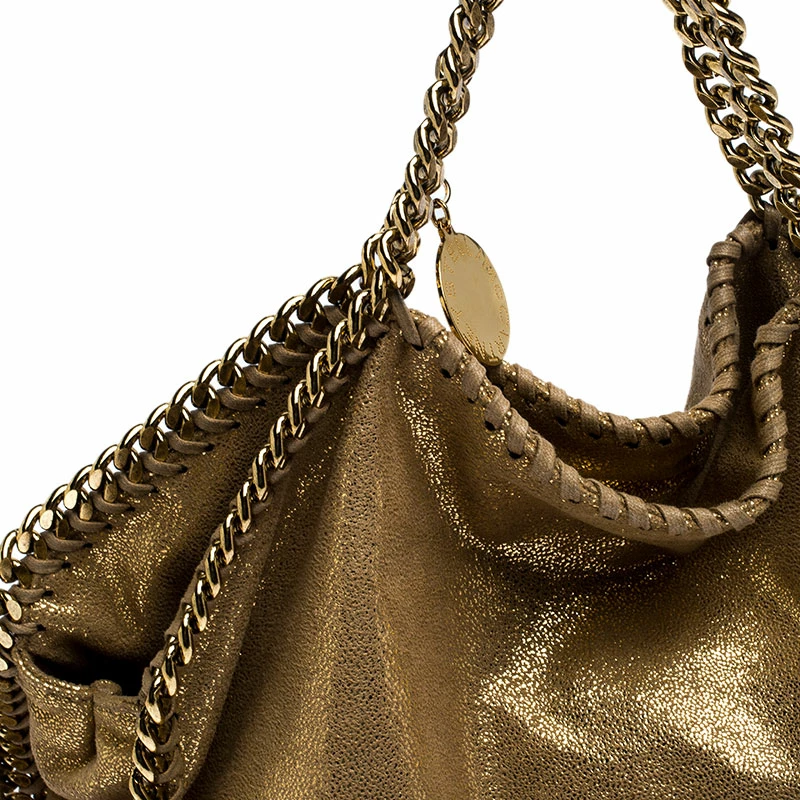 Best deal ๐ Stella McCartney Metallic Gold Faux Leather Falabella Chain Tote For ๐ฉ Women โค๏ธ 7 Best deal ๐ Stella McCartney Metallic Gold Faux Leather Falabella Chain Tote For ๐ฉ Women โค๏ธ - Image 5