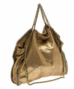 Best deal ๐ Stella McCartney Metallic Gold Faux Leather Falabella Chain Tote For ๐ฉ Women โค๏ธ 15 Best deal ๐ Stella McCartney Metallic Gold Faux Leather Falabella Chain Tote For ๐ฉ Women โค๏ธ -Stella McCartney Shop luxury women stella mccartney used handbags p253076 003