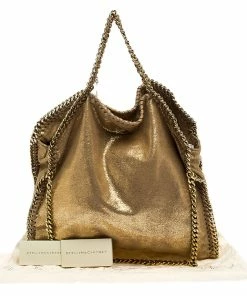 Best deal ๐ Stella McCartney Metallic Gold Faux Leather Falabella Chain Tote For ๐ฉ Women โค๏ธ 21 Best deal ๐ Stella McCartney Metallic Gold Faux Leather Falabella Chain Tote For ๐ฉ Women โค๏ธ -Stella McCartney Shop luxury women stella mccartney used handbags p253076 012