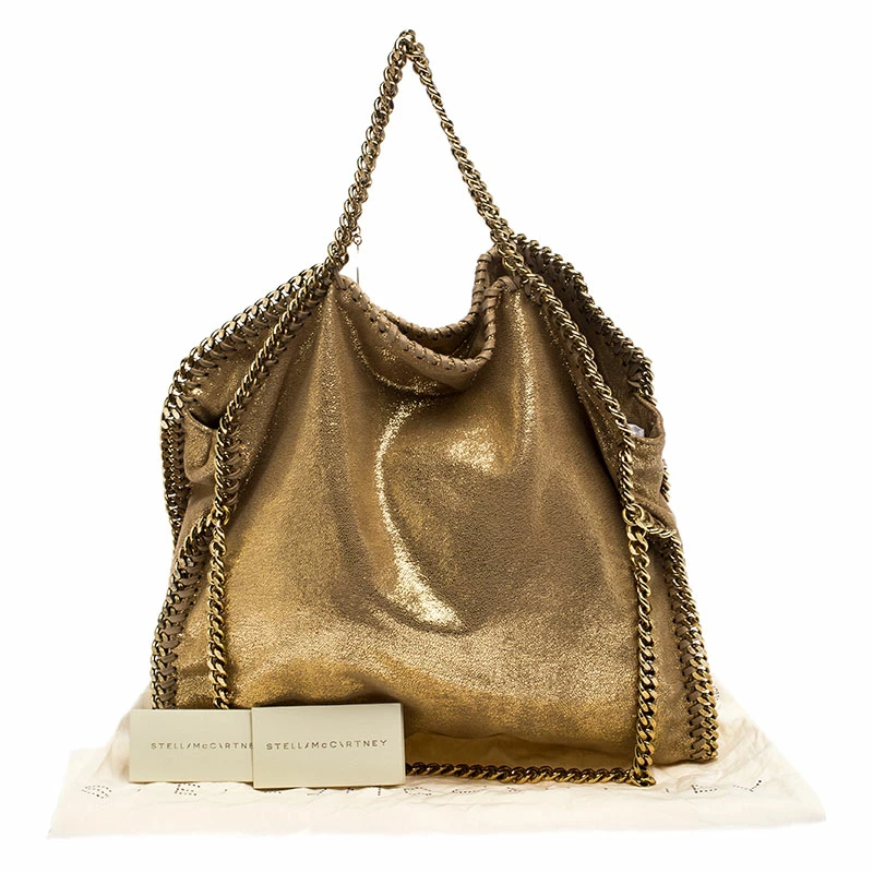 Best deal ๐ Stella McCartney Metallic Gold Faux Leather Falabella Chain Tote For ๐ฉ Women โค๏ธ 11 Best deal ๐ Stella McCartney Metallic Gold Faux Leather Falabella Chain Tote For ๐ฉ Women โค๏ธ - Image 9
