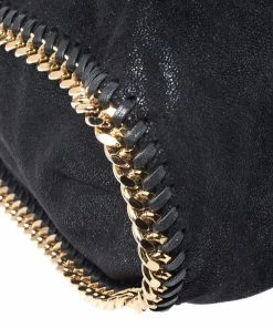 Deals ⭐ Stella McCartney Black Faux Leather Large Falabella Tote For 👩 Women 🥰 -Stella McCartney Shop luxury women stella mccartney used handbags p253271 007