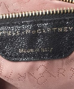 Deals ⭐ Stella McCartney Black Faux Leather Large Falabella Tote For 👩 Women 🥰 -Stella McCartney Shop luxury women stella mccartney used handbags p253271 011