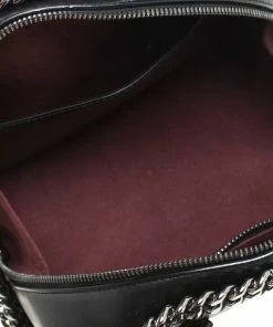 Cheap 🔔 Stella McCartney Black Faux Leather Falabella Box Top Handle Bag For 👩 Women 🔥 -Stella McCartney Shop luxury women stella mccartney used handbags p260432 003