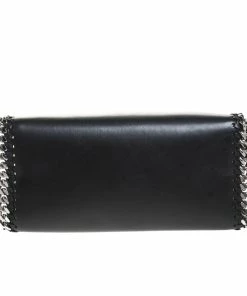 Cheap 🔔 Stella McCartney Black Faux Leather Falabella Box Top Handle Bag For 👩 Women 🔥 -Stella McCartney Shop luxury women stella mccartney used handbags p260432 011