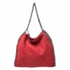Coupon 😀 Stella McCartney Red Faux Leather Small Falabella Tote For 👩 Women ⌛ -Stella McCartney Shop luxury women stella mccartney used handbags p262575 007