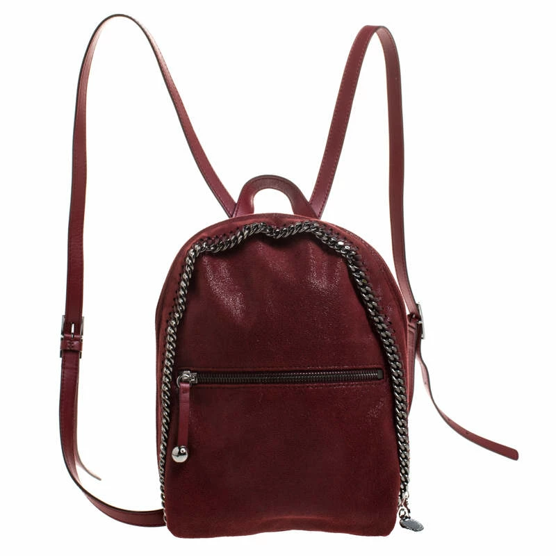 Buy ๐ฅ Stella McCartney Burgundy Faux Leather Falabella ๐ Backpack For ๐ฉ Women ๐คฉ 3 Buy ๐ฅ Stella McCartney Burgundy Faux Leather Falabella ๐ Backpack For ๐ฉ Women ๐คฉ