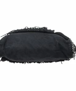 Hot Sale 🎉 Stella McCartney Black Faux Suede Falabella Fringed Tote For 👩 Women 🧨 -Stella McCartney Shop luxury women stella mccartney used handbags p266521 011