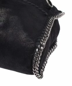 Flash Sale 🤩 Stella McCartney Black Faux Leather Small Falabella Zipper Tote For 👩 Women 🥰 -Stella McCartney Shop luxury women stella mccartney used handbags p270348 007