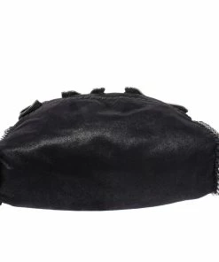 Flash Sale 🤩 Stella McCartney Black Faux Leather Small Falabella Zipper Tote For 👩 Women 🥰 -Stella McCartney Shop luxury women stella mccartney used handbags p270348 009