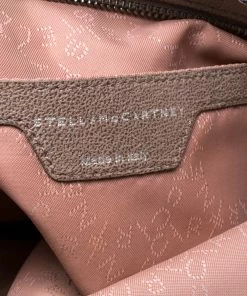 Hot Sale 🤩 Stella McCartney Light Brown Faux Leather Falabella Clutch For 👩 Women ⌛ -Stella McCartney Shop luxury women stella mccartney used handbags p272384 008