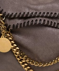 Best Sale 🌟 Stella McCartney Light Brown Faux Leather Falabella Tote For 👩 Women 🧨 -Stella McCartney Shop luxury women stella mccartney used handbags p272611 005