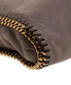 Best Sale 🌟 Stella McCartney Light Brown Faux Leather Falabella Tote For 👩 Women 🧨 -Stella McCartney Shop luxury women stella mccartney used handbags p272611 009