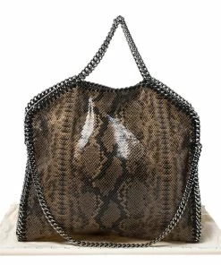 Best deal ✔️ Stella McCartney Beige Faux Python Embossed Leather Falabella Tote For 👩 Women 🛒 -Stella McCartney Shop luxury women stella mccartney used handbags p276488 011
